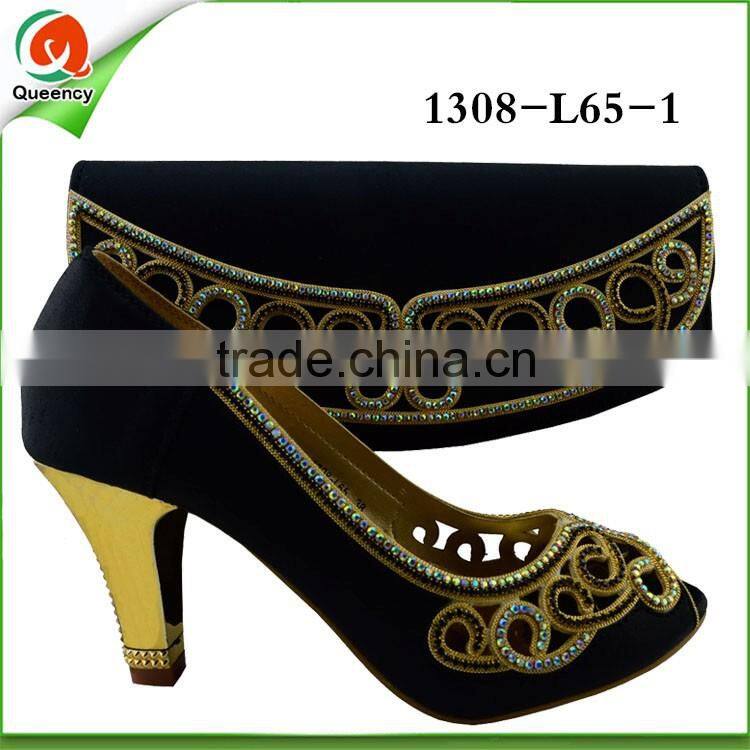 1308-L65 wholesale african style match shoes and bags
