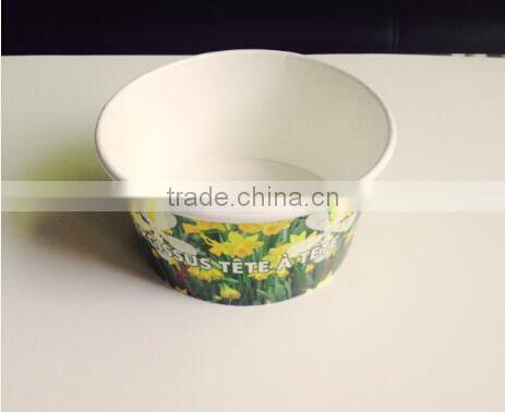 Alibaba cheap double pe coated flower Christmas Hot Sale Customized Full Color Print Paper Cup With Logo