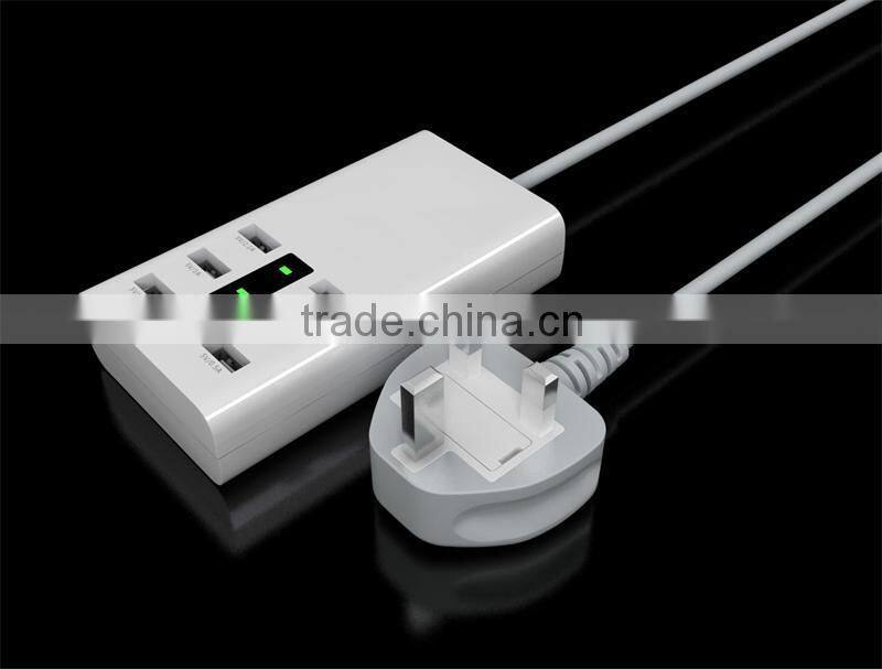 New Compatiable 6 Port USB Power Adapter for All Mobile Phone and Tablet