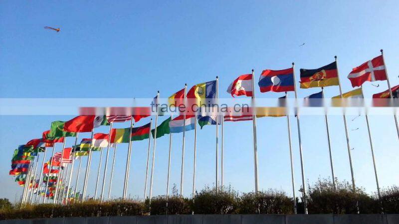 Big manufacturer Printed Type polyetser world flags with names