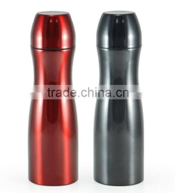 Bowling shaped sport stainless steel vacuum travel water bottle