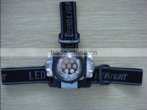 ABS led head torch lamp with 7 LED