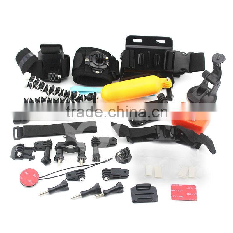 2016 NEW Customized high quality 35 in 1 family kit camera accessories for gopro hero accessories 1 2 3 4 session