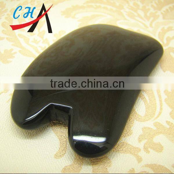 Old topaz gemstone scrapping plate treat waist,shoulder,neck and back pain