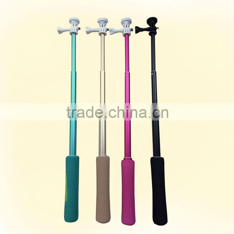2015 New Design Colorful Aluminum Wireless Monopod Selfie Stick