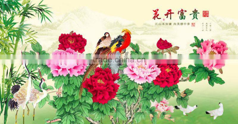 100% handmade painting 100% specifical silk base material China painting