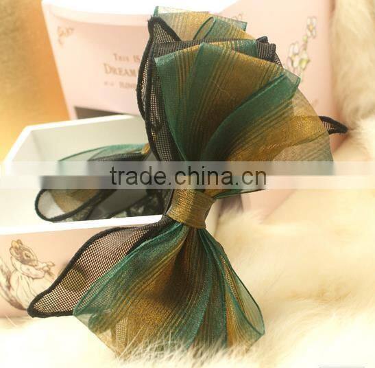 elegant fabric hair bow plastic banana clip styles australia hair clip