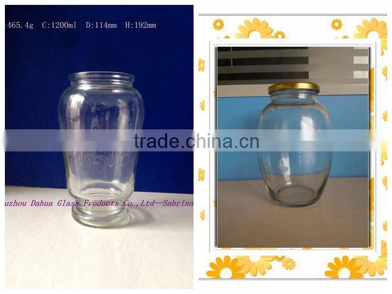 Large capacity glass pickle jar glass material DH450