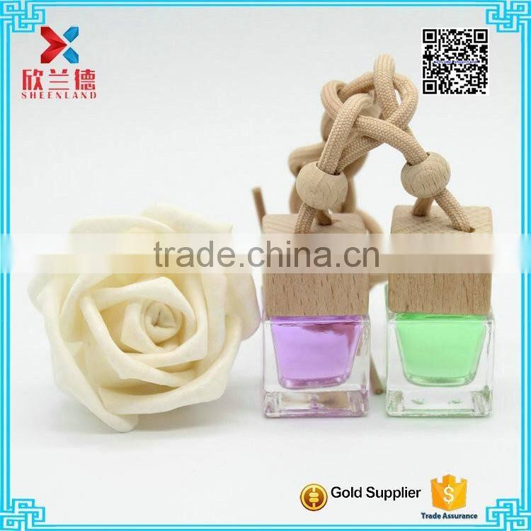 Decorative perfume bottle screw wooden caps 13mm