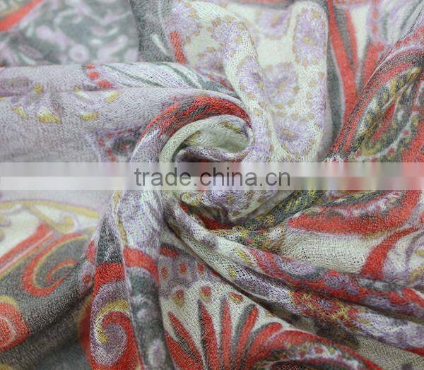 new product in 2014 fashion digital print 100% cashmere scarf new product