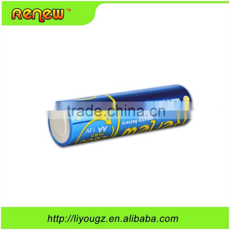 RENEW brand NiMH AA 2800mAh Ready-To-Use AA Rechargeable Batteries 8Pack