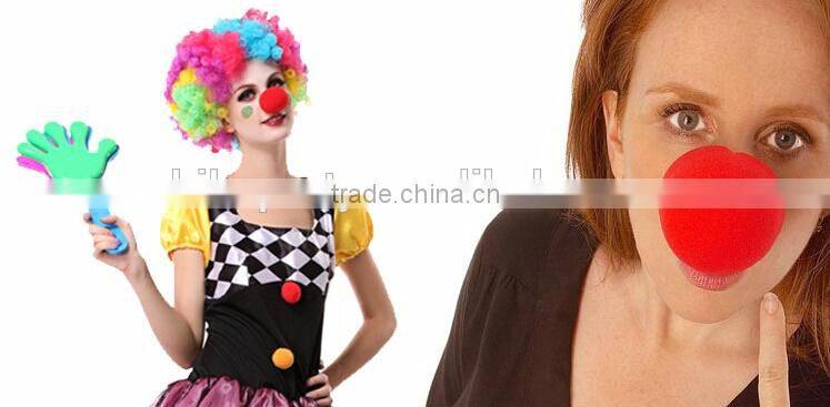 Sponge foam clown nose for circus clown