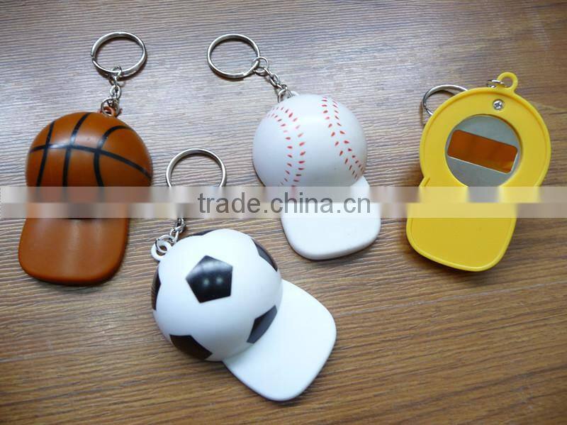 cute and colorful promotion plastic bottle opener baseball cap