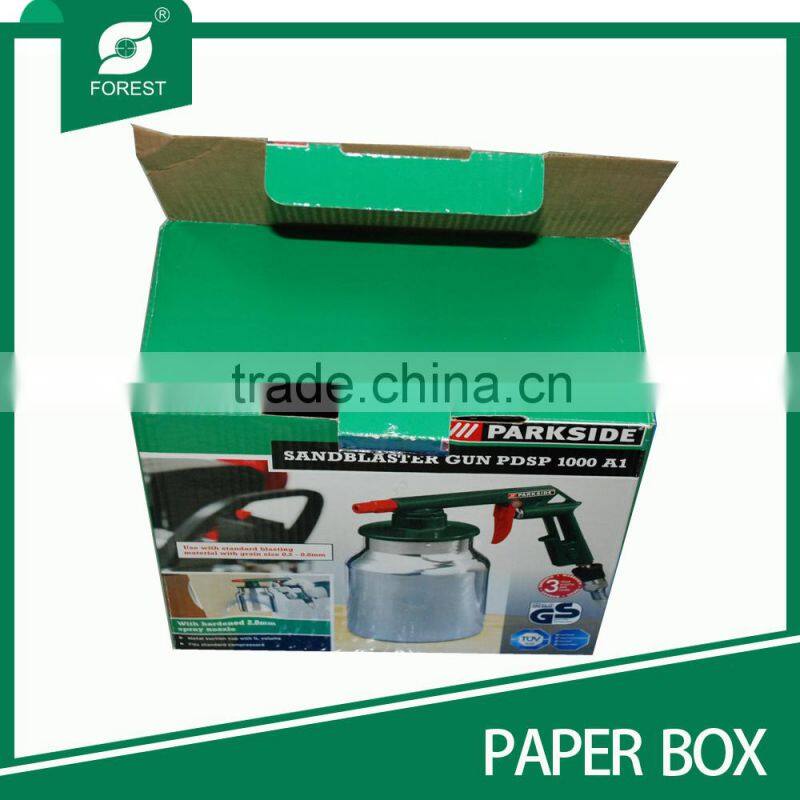 SMALL MACHINE PACKING PAPER BOX FOR SANDBLASTER GUN