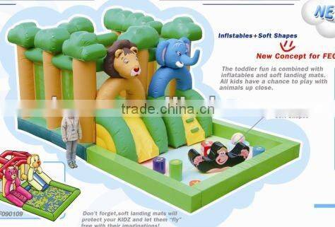 Cheer Amusement jungle themed toddler play inflatable