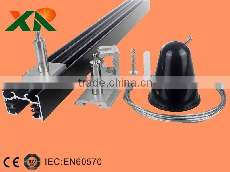 dongguan led light 2 wires track light accessories suspension gears for led track rail lighting