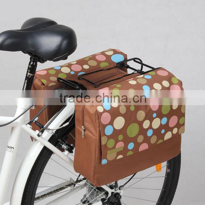bike double rear pannier bag bicycle bag