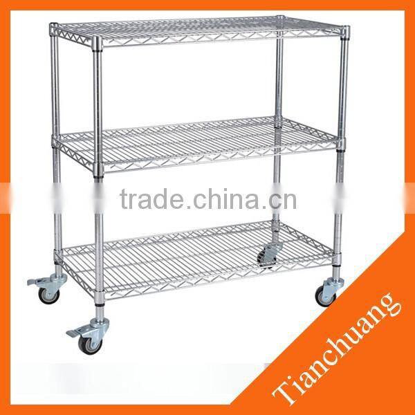 warehouse folding wire shelf unit
