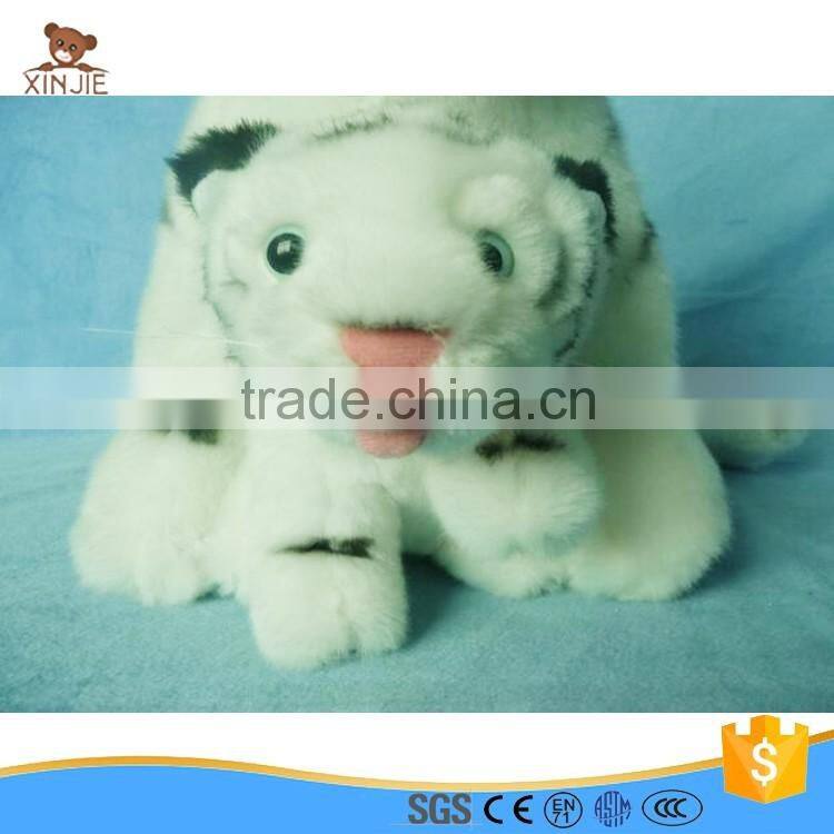 good quality reality baby and mom plush tiger toy