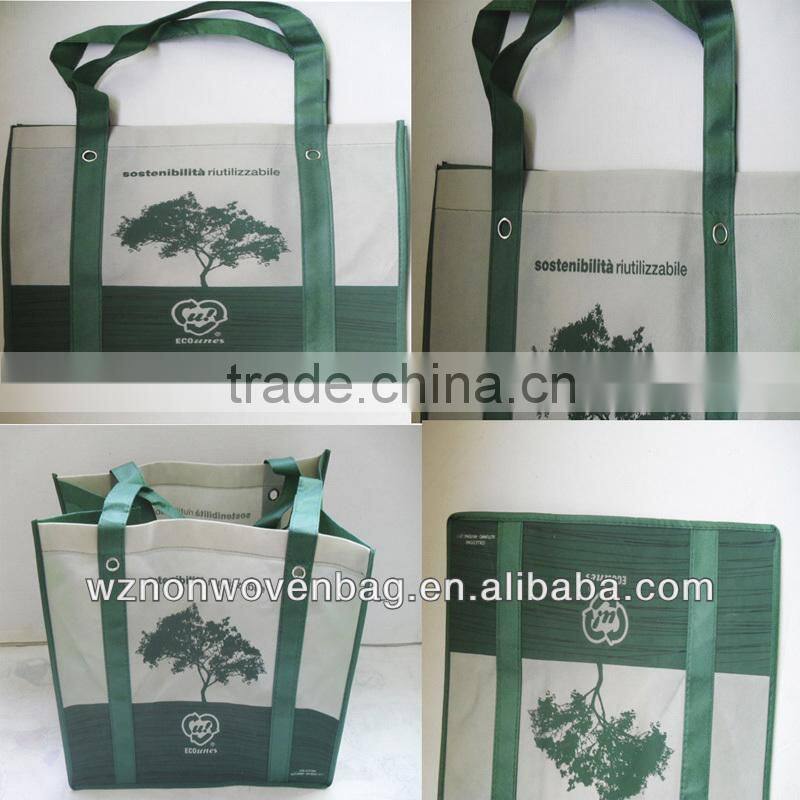 2014 eco friendly tote 80g non woven promtoin bottle bag(HL-6072)