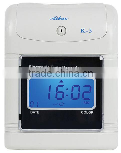 punching time card attendance machine/time attendance machien
