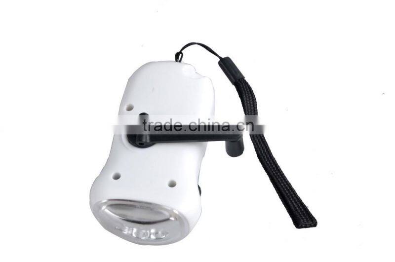 Mini Power Dynamo Torch Rechargeable 3 LED Solar Mini Solar Torch