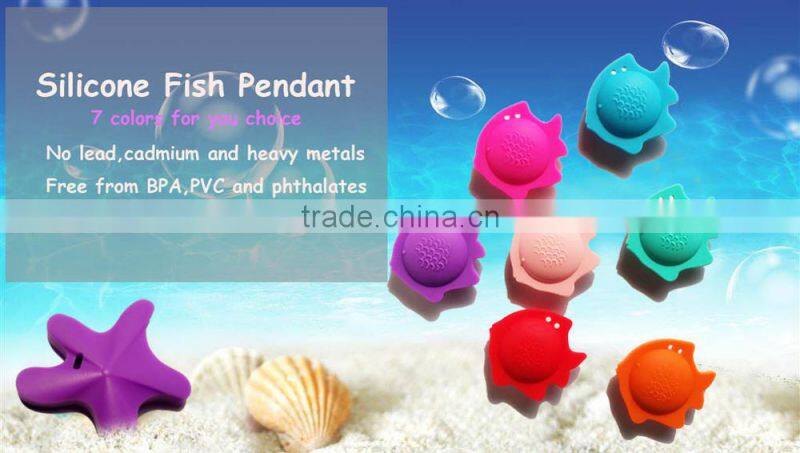 New Design Funny fish and starfish shape pacifier chain