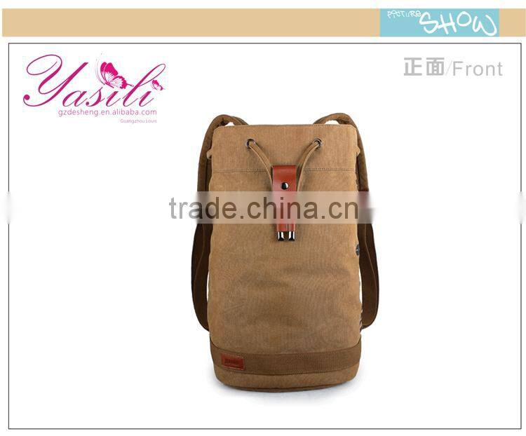 Top quality customized canvas backpack for men, canvas bag