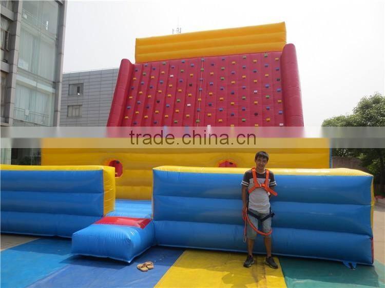 Inflatable Kids Rock Climbing Wall, Adventure Climbing Games, cheap inflatable climbing wall
