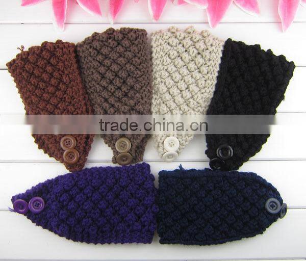 crochet corn pattern girl hair tie