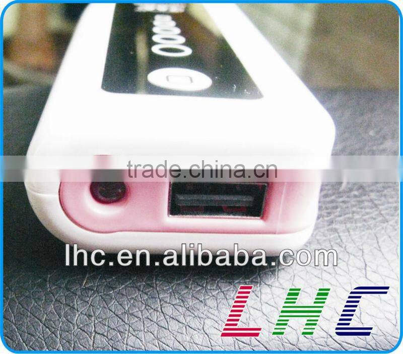 4400mAH power bank and battery charger for mobile phone / mp4 / mp3 / iphone / ipod brand new high quality