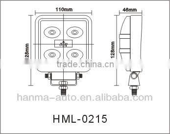 Waterproof IP67 15W auto led work light