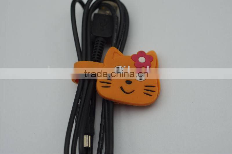 LOVELY CARTOON ANIMALS COMPUTER CABLE Monkey WINDER WIRE HOLDER