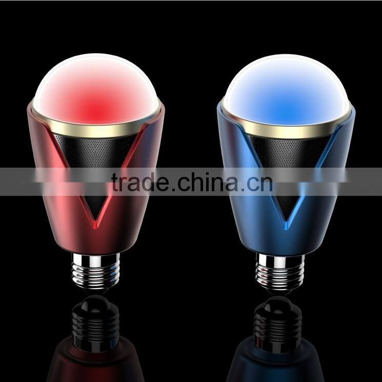 Hot smart bluetooth led speaker bulb with cell phone control