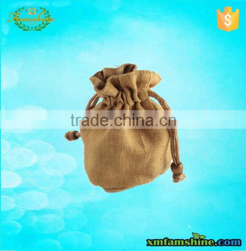 promotion cute drawstring small linen bags
