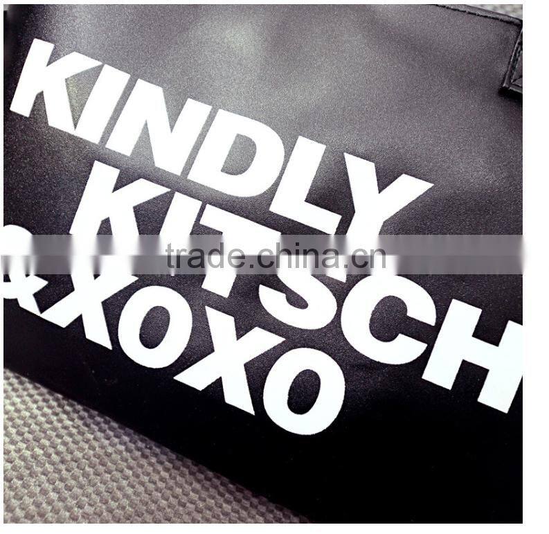 2015 the most popular Korean fashion simple women shoulder bag shopping bag KINDLY letters bag