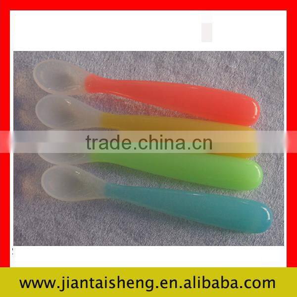 Baby feeding silicone spoon