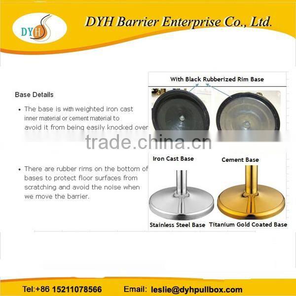 retractable airport barrier metal crowd control barriers stanchion