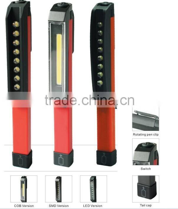 Magnet Pen Flashlight Torch Work Light