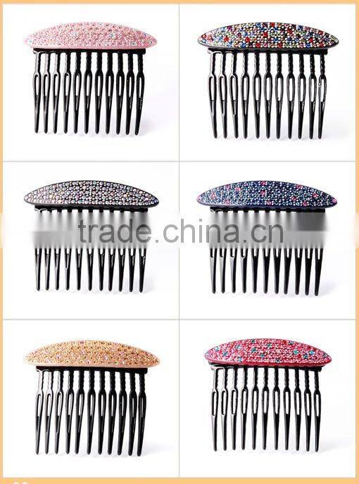 Fashion rhinestone handmade hair combs
