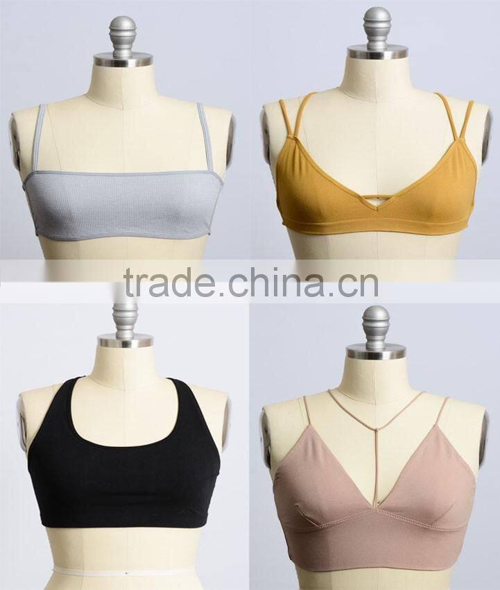 2016 Spring Fashion Ladies Bra, Seamless Double Strap Bralette