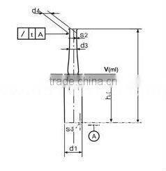 1ml glass ampoule medicine bottle