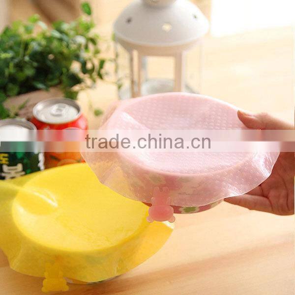 100% Food Grade Soft Design Food Keep Fresh Silicone Food Wrap Wholesale Free Shipping