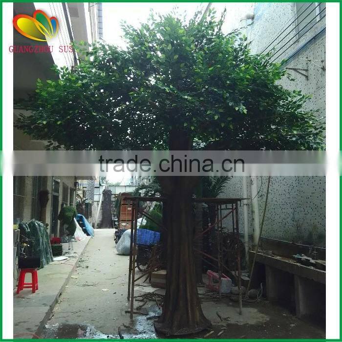 Cheap price artificial tree fiberglass trunk artificial banyan tree fake tree decoration