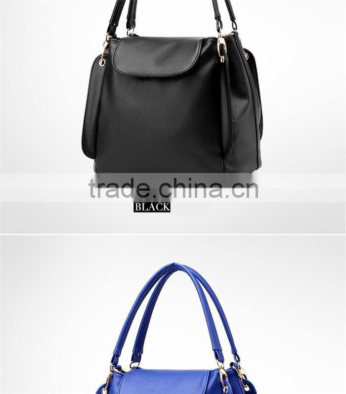 Low cost pu hand carry bag women leather handle crossdody sling bags