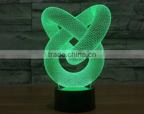 235-Decor Led Light 3d Chain Link Optical Visualization Light Sculpture Curve 3d Viewing Power Save Led Light