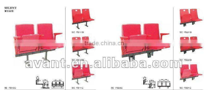 Fixed durable stadium school use metal bleacher system