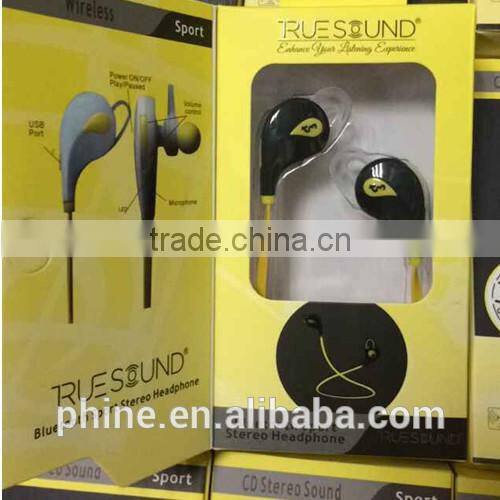 PH-S9 SmartBuds Bluetooth 4.0 Sport Earbuds with AptX Headphones for Kids and Adults FITS ALL SIZES STAYS IN EARS WHILE RUNNING