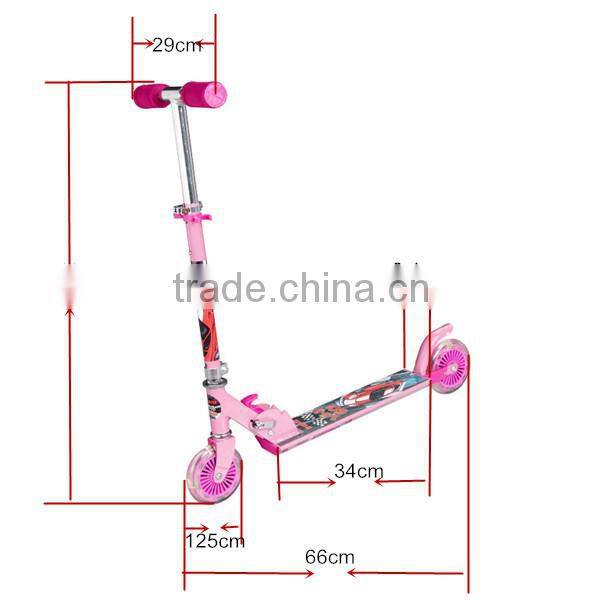 2014 New Children Kids Folding scooter With Light