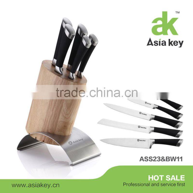 Popular and Premium 7pcs Knives Set With Wooden Stand For Kitchen
